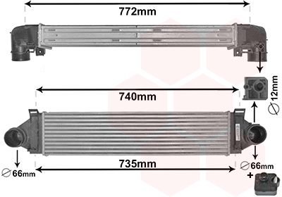 VAN WEZEL Интеркулер 18004481